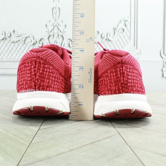 Brooks Revel 3 Red Mesh Lace Up Low Top Sneaker Running Shoes Size 8.5 - Picture 6 of 9